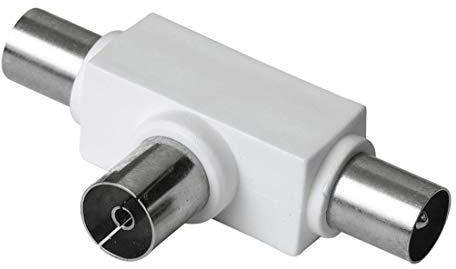 Hama Antennen-Verteiler, Koax-Kupplung - 2 Koax-Stecker
