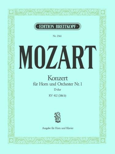 Hornkonzert D-dur KV 412/514 (386b) - Ausgabe für Horn (D/F) und Klavier (EB 2561)