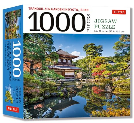 Tranquil Zen Garden in Kyoto Japan Jigsaw Puzzle 1,000 Piece: Ginkaku-ji Temple, Temple of the Silver Pavilion