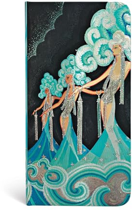 Vintage Vogue Feder - Notizbuch Schlank Liniert - Paperblanks, Slim (180 x 90)