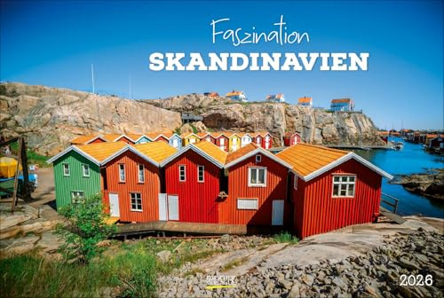 Faszination Skandinavien 2026: Großer Wandkalender. Natur und Landschaften. PhotoArt Panorama Querformat: 58x39 cm.
