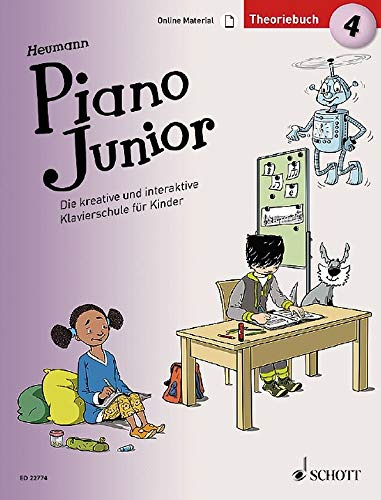 Piano Junior: Theoriebuch 4: Die kreative und interaktive Klavierschule für Kinder. Band 4. Klavier. (Piano Junior - deutsche Ausgabe, Band 4)