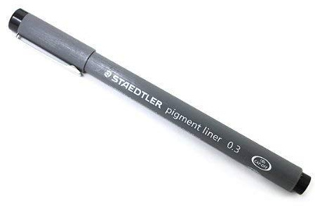 STAEDTLER PIGMENT LINER 0,3 mm SCHWARZ INK [2 pack]