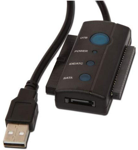 S-Link-SL SATA35 IDE USB 2.0 vers SATA-Noir Adaptateur pour (Câble USB 2.0 IDE/SATA mâle/Femelle Noir Disque Dur Le Pouvoir USB boîtier)