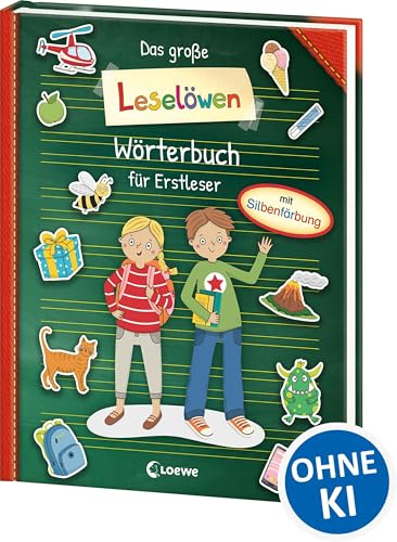 Das große Leselöwen-Wörterbuch für Erstleser: Mit Silbenfärbung - illustrierter Wortschatz für die Vorschule und Grundschüler