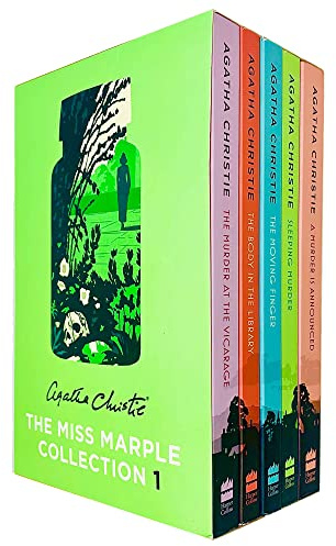 Miss Marple Mysteries Series Books 1 - 5 Collection Set by Agatha Christie (The Murder at the Vicarage, The Body in the Library, The Moving Finger, Sleeping Murder & A Murder is Announced)