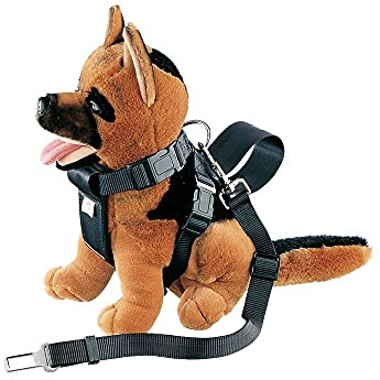 Nobby Geschirr incl. Sicherheitsgurt, schwarz Gr. L, Hals: 15-71 cm, Bauch: 16-89 cm, 1 Stück