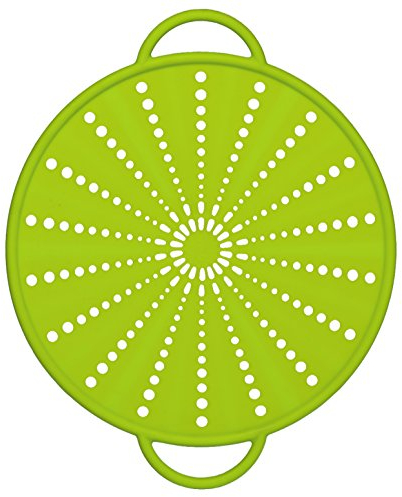 Emsa SMART KITCHEN Couvercle anti projections, passoire, en silicone 26cm vert