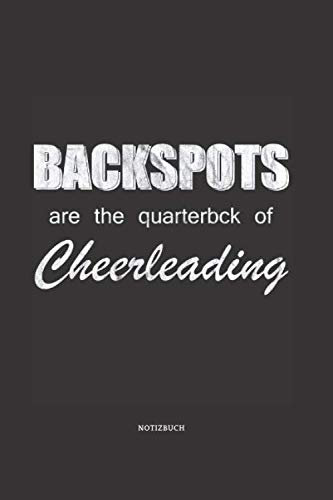 Notizbuch: Cheerleading Liniertes Notizbuch ca A5 für Notizen, Skizzen, Zeichnungen, Formeln, als Kalender oder zum Lernen; breites Linienraster; Motiv: Jubel, Jubeltänzer & Cheerleader