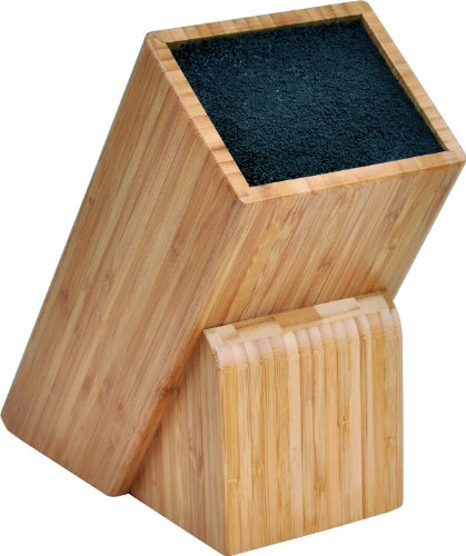 Coltello universale Block Ceppo in legno naturale Top qualità 12 x 10 cm superficie