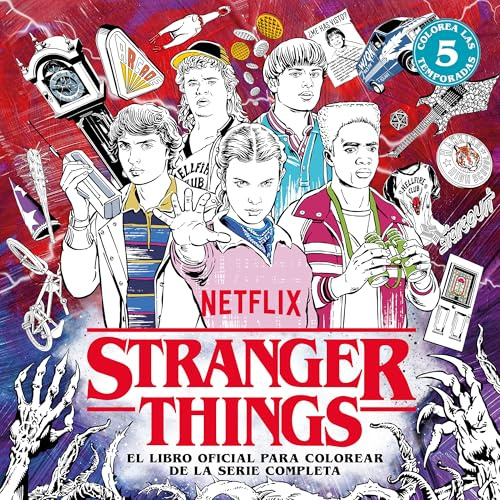 Stranger Things. El libro oficial para colorear de la serie completa: Colorea las 5 temporadas (Música, cine y series)