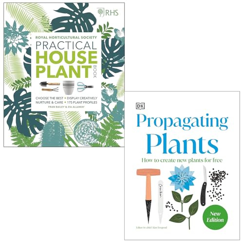 RHS Practical House Plant Book & RHS Propagating Plants 2 Books Collection Set