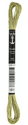 Anchor Marlitt, 4130000-01011, Farbe:hell-moos, Stickgarne