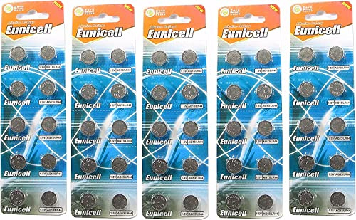 50 x AG13 Alkaline button cell batteries -A76 L1154 SR44 G13 357 PX76A V13GA