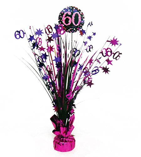 Amscan 9900615 45 cm Celebration 60 Ans pièce maîtresse Spray