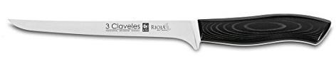 3 Claveles Rioja - Cuchillo para filetear, 18 cm, 7 pulgadas