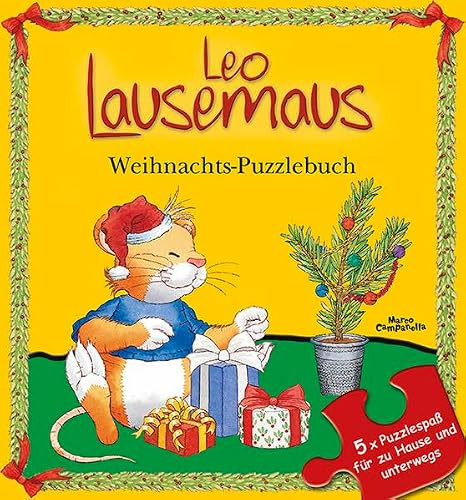 Leo Lausemaus - Weihnachts-Puzzlebuch: 5 x Puzzlespaß für zu Hause und unterwegs