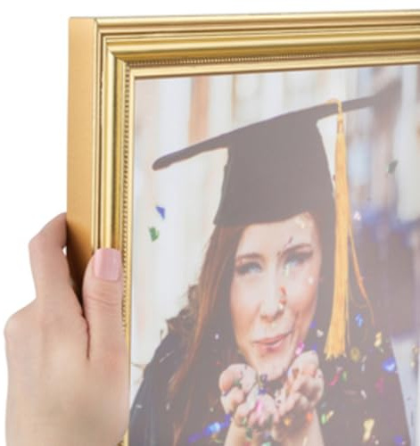 ArtToFrames 13x17 inch Gold Foil on Pine Wood Picture Frame, 2WOM0066-81375-YGLD-13x17