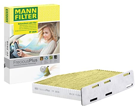 MANN-FILTER FP 2939 Filtro aria cabina - FreciousPlus Filtro Antipolline Biofunzionale - per Autovetture + veicoli commeriali