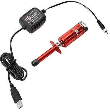 Dynamite Metered Ni-Mh Glow Driver w/USB Charger DYNE0200 Glow Plugs