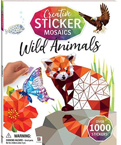 Creative Sticker Mosaics: Wild Animals (Kaleidoscope Sticker Mosaics)