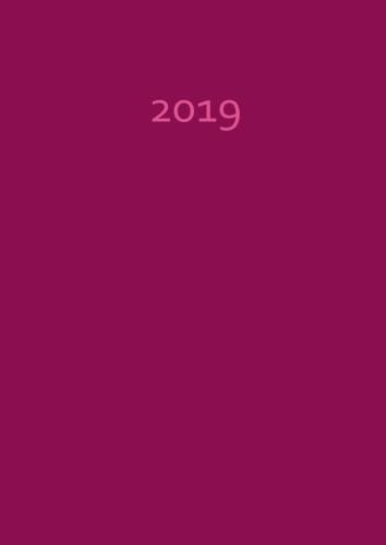 dicker TageBuch Kalender 2019 - HIMBEERE: Endlich genug Platz für dein Leben! 1 Tag pro DIN A4 Seite
