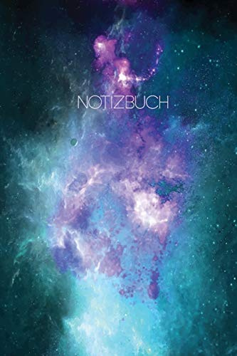 Notizbuch: Blanko Journal A5 Liniert Galaxy Weltall Sterne