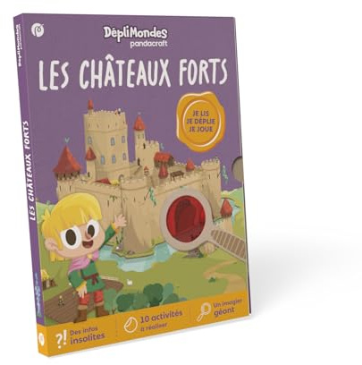 Les châteaux forts - DépliMondes dès 4 ans: Lis, déplie, joue et explore les châteaux forts avec ton livre-jeu devenu imagier géant !