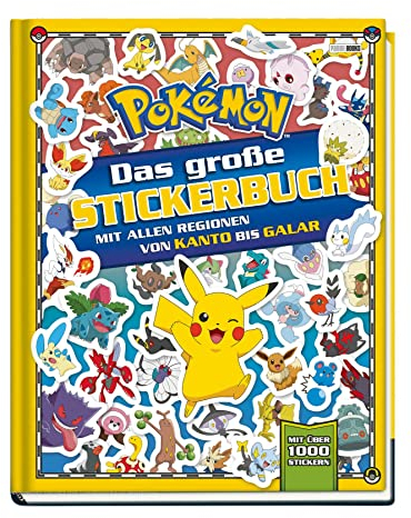 Pokémon: Das große Stickerbuch mit allen Regionen von Kanto bis Galar: mit über 1000 Sickern