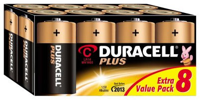 Duracell Plus Lot de 8 piles C