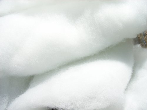 pemmiproducts Bastelwatte 5 kg, Füllwatte, 100% Polyester, (EUR 9,30/kg) | Füllmaterial, Watte, weiss, fein