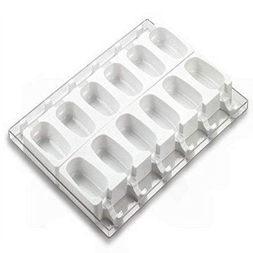 Set 2 PZ Stampo Per Gelato Cremino Con Vassoio E 50 Stecchi