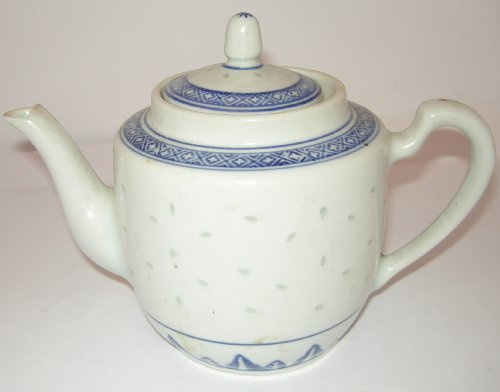 Teiera - 1 litro - ceramica - motivo chicco di riso