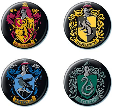 Harry Potter 4 Stück Button Set