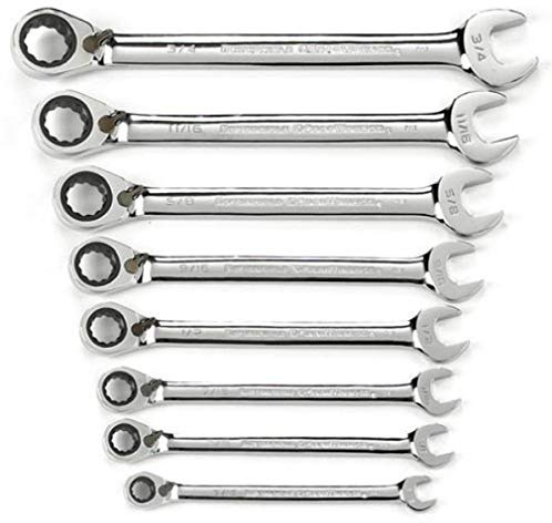 Gearwrench 9533 8 piezas SAE juego de combinación llave de trinquete Reversible