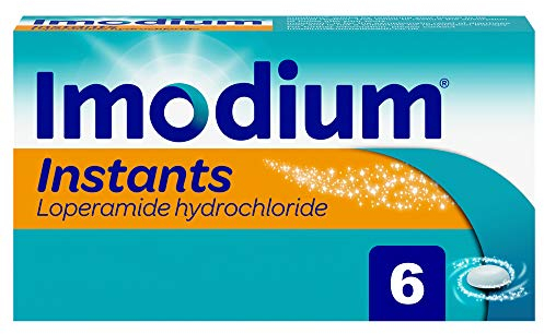 Imodium Instants (1 x 6 Tablets) Loperamide Dissolving Tablets for On-The-Go Diarrhoea Relief, Treats Short-Term and IBS Diarrhoea, Helps Restore Your Natural Rhythm, for Adults and Children Aged 12+