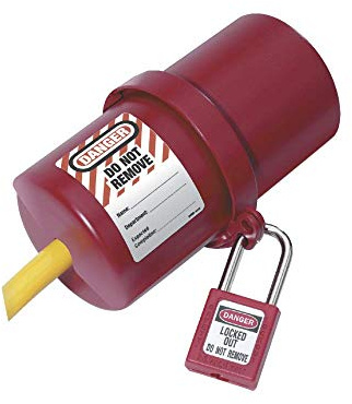 Master Lock Rotating Large Electrical Plug Lockout, 240 and 550 Volt Plugs