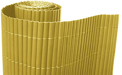 VERDELOOK Double, Arella in plastica con Listelli bifacciali, 3x1.5 m, Naturale
