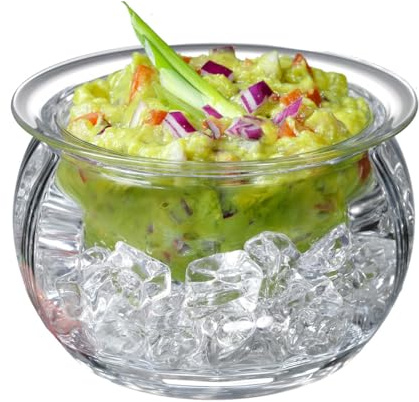 Prodyne Dips on Ice Acrylic Dip Bowl, 16 oz., clear