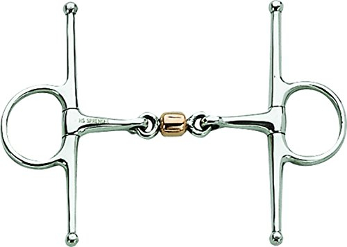 Sprenger 4125614556 Schenkeltrense mit Kupferrolle Edelstahl Rostfrei, 56