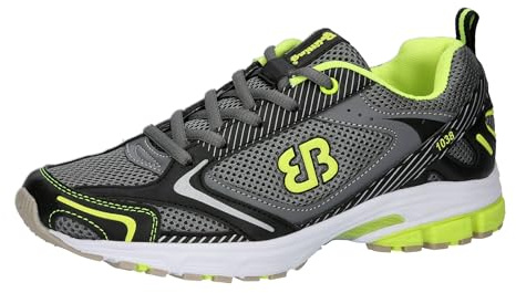 Brütting Fusion, Scarpe da Fitness Uomo, Grigio (Grau/Schwarz/Lemon Grau/Schwarz/Lemon), 39 EU