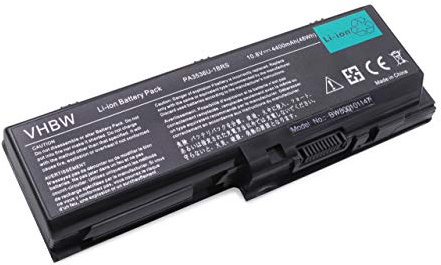 vhbw Akku kompatibel mit Toshiba Satellite L350 | L350D-10S, L350D, P200D, P200, L355D, L355, P205 Notebook (4400 mAh, 11,1 V, Li-Ion)