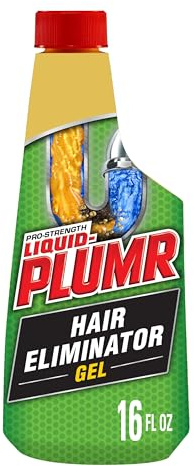 Liquid-Plumr Pro-Strength Hair Eliminator Gel Clog Remover, Hair Clog Remover and Drain Opener, Safe for All Septic Systems and Pipes, 16 fl. oz. Bottle