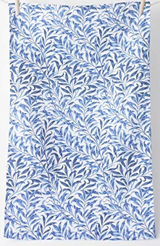 Licensed William Morris Willow Bough Blue 100% Cotton Floral Tea Towel