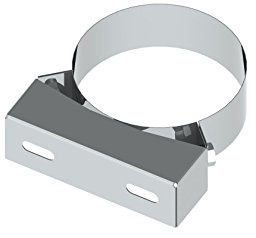 Wand- und Deckenabstandshalter starr 50mm für doppelwandige Schornsteine DW mit 180mm Außendurchmesser, Edelstahl