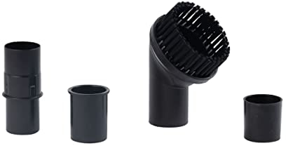 Fackelmann TopFilter 88500 Petite brosse ronde pour aspirateur pour textiles ou surfaces délicates, plastique, noire