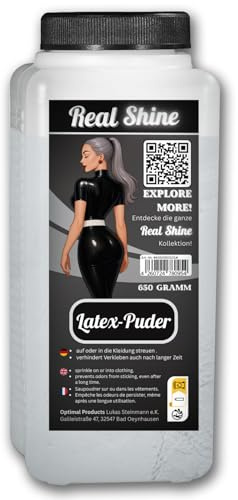 Optimal latexpuder draghjälp Pharma talkum hög vit 650 g fin 1 Liter Flasche Weiß