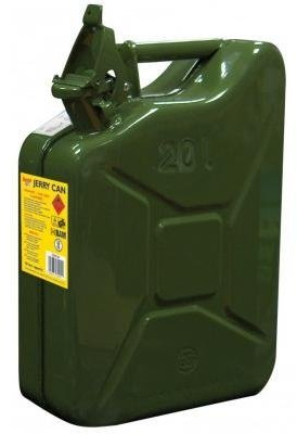 Jerry Can Fuel Can Metal Petrol Can Water Container Cans Extra Large Liquid Storage Canister For Diesel, Petrol, Oil & Water Container -UN Approved, TUV/GS Certified (20L Jerry Can), Green