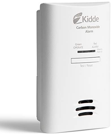 Kidde Carbon Monoxide Detector, Plug-in Wall with AA Battery Backup, Test-Hush Button