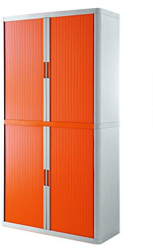 Paperflow Rollladenschrank easyoffice BxTxH 86x37,5x204cm weiß/orange